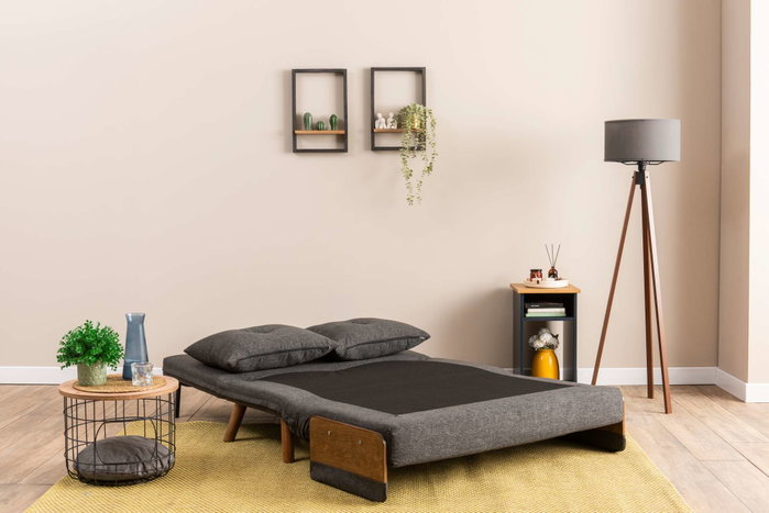 Atelier Del Sofa Cosmo Sofá-Cama de 2 Plazas - Gris oscuro